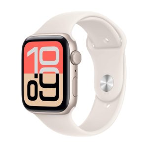 Apple Watch SE 3, 44 мм, GPS, корпус Сияющая звезда, спортивный ремешок цвета Лёгкий Румянец