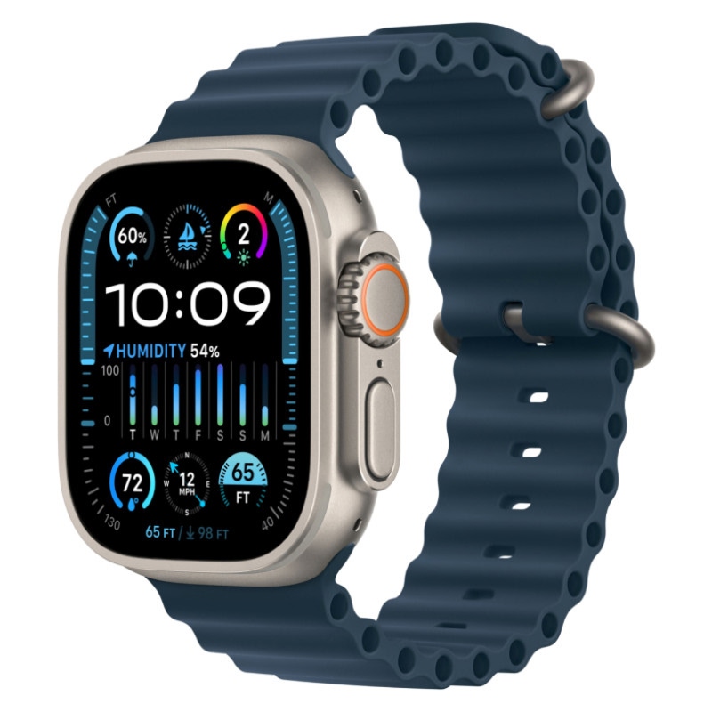 Apple Watch Ultra 2, Титан, ремешок Ocean Band 4