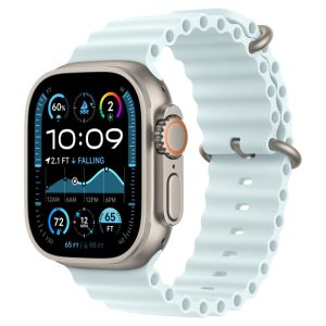 Apple Watch Ultra 2, Титан, ремешок Ocean Band, Лёд