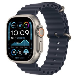 Apple Watch Ultra 2, Титан, ремешок Ocean Band, Морской