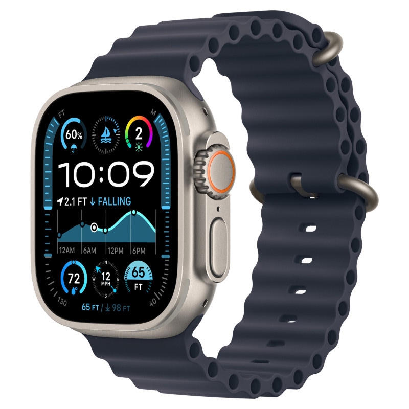 Apple Watch Ultra 2, Титан, ремешок Ocean Band 3
