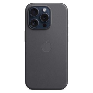 Чехол FineWoven MagSafe, Черный, iPhone 15 Pro
