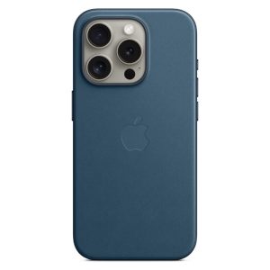 Чехол FineWoven MagSafe, Синий, iPhone 15 Pro