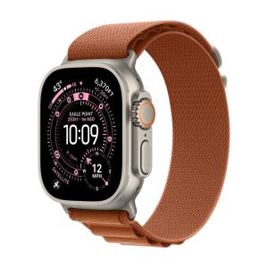 Apple Watch Ultra 3, ремешок Alpine Loop, Титан, Терракота
