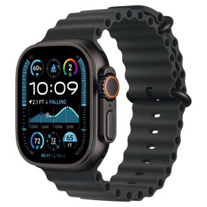 Apple Watch Ultra 2, Чёрный Титан, GPS + сотовая связь, ремешок Ocean Band, Чёрный