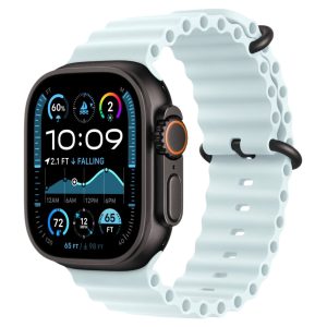 Apple Watch Ultra 2, Чёрный Титан, GPS + сотовая связь, ремешок Ocean Band, Лёд