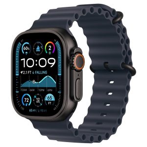Apple Watch Ultra 2, Чёрный Титан, ремешок Ocean Band