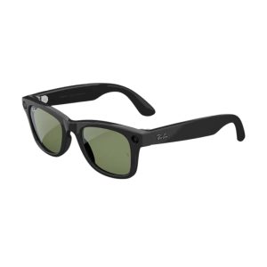 Умные очки Ray-Ban Meta Wayfarer Gen 2 Чёрный глянец (Shiny Black), линзы Зелёные, M