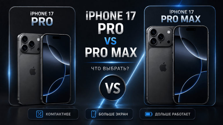 iPhone 17 Pro или iPhone 17 Pro Max: сравнение