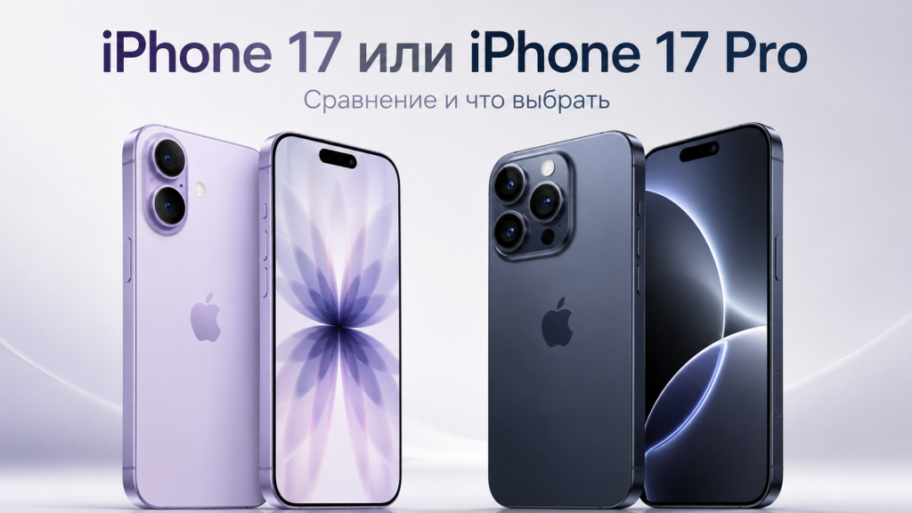 iPhone 17 или iPhone 17 Pro: сравнение, отличия и что выбрать