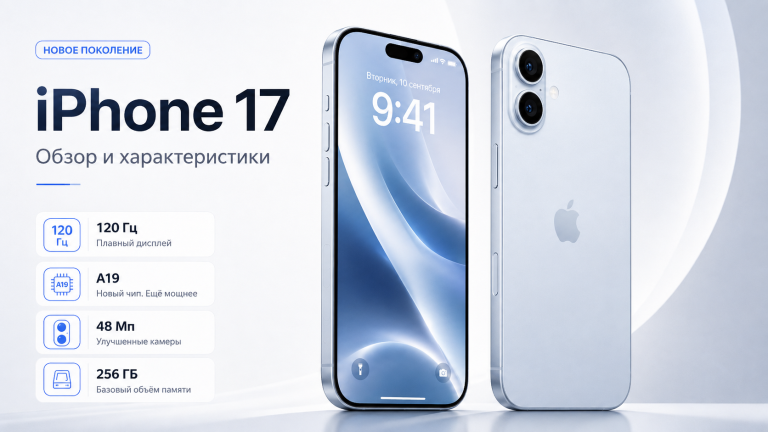 iPhone 17: обзор характеристик, главные изменения и стоит ли покупать